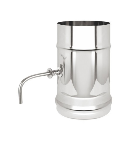 Шибер поворотный нерж. 0,8мм Ф115