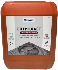 Пластифиц. добавка ОПТИПЛАСТ для бетона C409 5л