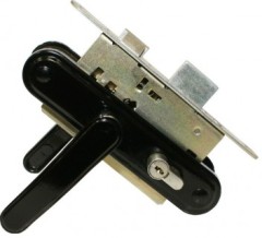 Замок врезной ЗВ4-3.03 черный