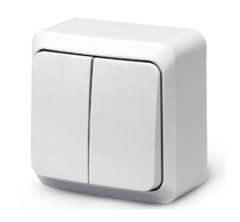 Выключатель 2-кл. ОП Fazenda 10А бел. 7023