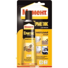 Герметик Момент силик. унив белый. 70мл