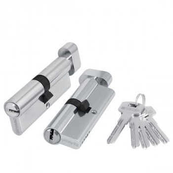 Мех. цилиндр A202/90 mm (35+10+45) SN мат. никель 5 кл. с вертушкой