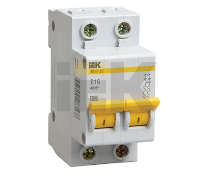 Выключатель авт.2П С 2А ВA 47-29 4.5kA ИЭК