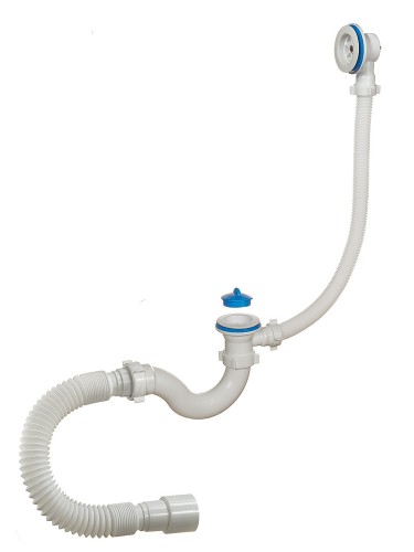 Сифон ОРИО 1 1/2" 40 для ванны гиб. трубой 40-40/5 (А-70089)