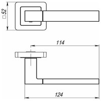 Ручка раздельная STYLE QL BL-24 черный