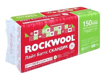 Мин.вата Лайт Баттс 100*600*800 6 шт/уп 2,88 м2