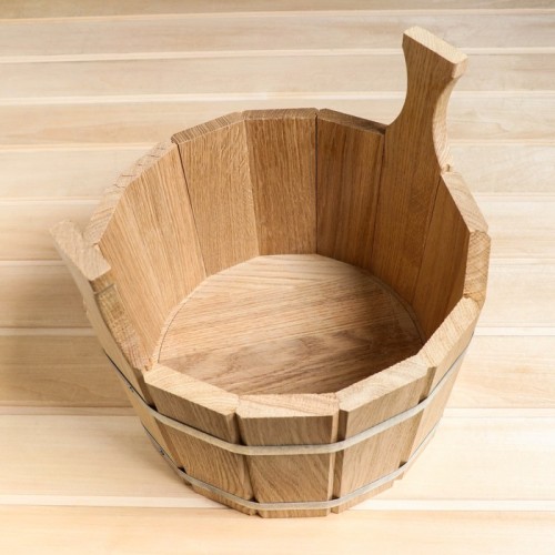 Ушат (шайка) 9л дубовая двуручная 7743646