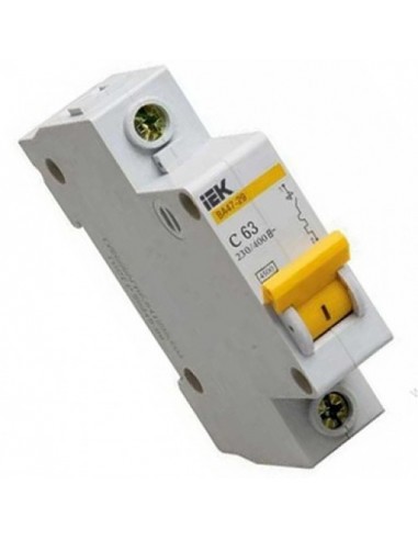 Выключатель авт. 1П С 63A ВA 47-29 4.5kA IEK MVA20-1-063-C