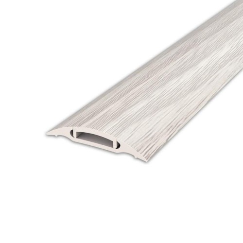 Порог-стык ПВХ 36мм 0,9м ясень серый с монтаж. каналом