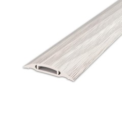 Порог-стык ПВХ 36мм 0,9м ясень серый с монтаж. каналом