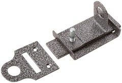 Засов унив. Дельга с проушиной ант.серебро