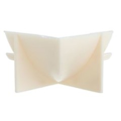 Угол к плинтусу для столешницы внутр. слоновая кость