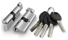 Мех. цилиндр A202/80 mm (35+10+35) SN мат.никель 5 кл. с вертушком