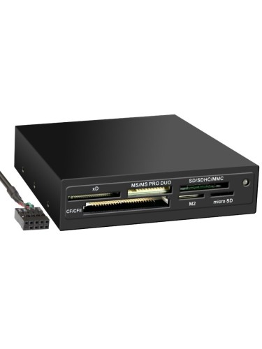 Картридер внутренний 3.5 GINZZU GR-116B USB2.0 (All-in-1) черный - купить в интернет-магазине ОНЛАЙН ТРЕЙД.РУ