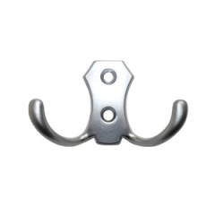 Крючок ALBA K2313 2-х рожковый, мат. хром