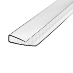 Профиль торцевой UP 4мм*2,1м прозр.
