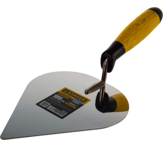 Кельма STAYER нерж.полотно сердце 185мм , 2-х комп. рукоятка