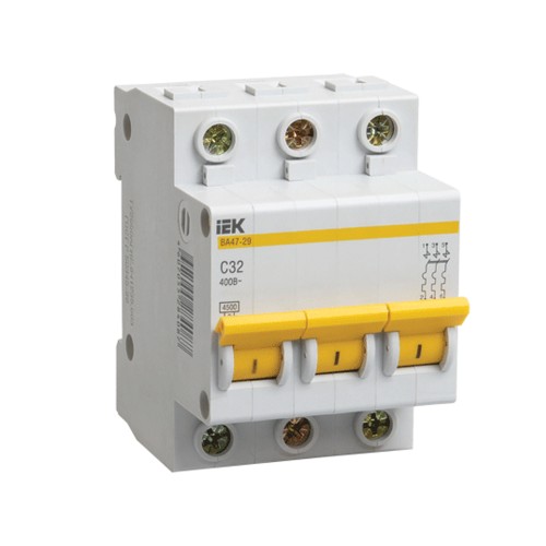 Выключатель авт. мод. 3П С 32A ВA 47-29 4.5kA MVA20-3-032-C