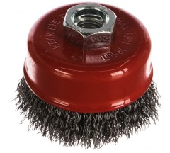 Щетка чашечная 75мм/М14волнист,проволока