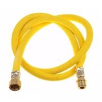 Шланг газовый ПВХ 1,0м 1/2&quot; г/ш, желтый