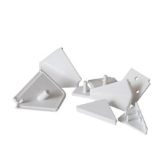 Заглушки к плинтус для столешницы белые 001