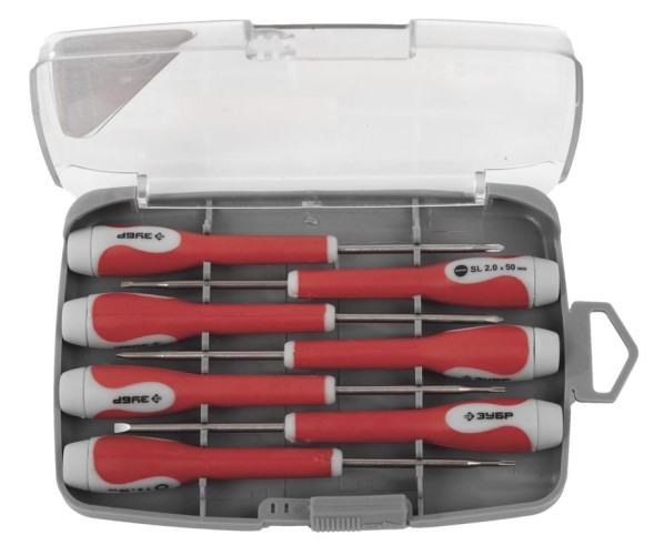 Отвертки ЗУБР "МАСТЕР" для точных работ 7шт.