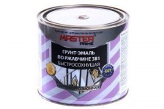 Грунт-эмаль Master Prime по ржавч 3 в 1, быстросох. зеленый 0,9л.