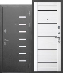 Дверь стальная 9см серебро Астана Милки царга 960мм левая