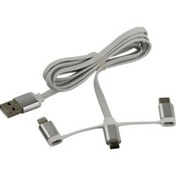 Кабель Smartbuy IK-312, USB - microUSB - Type C - 8 piin, 1.2m