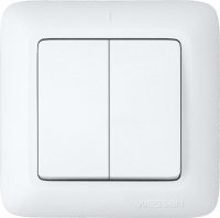 Выключатель 2-кл. СП Прима 6А бел. SchE С56-043 S56-043-B (С56-043-б)