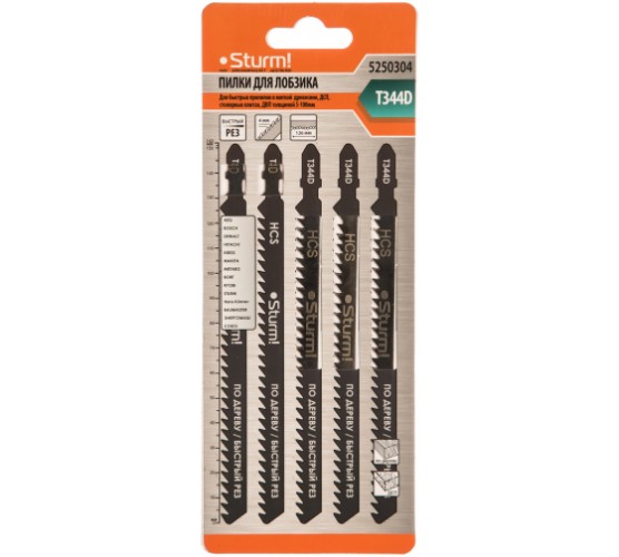 Пилка Sturm по дер, ДСП, ДВП 5-100мм T344D