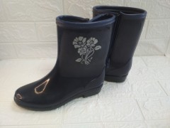 Сапоги жен. ПВХ короткие утеп. на молнии