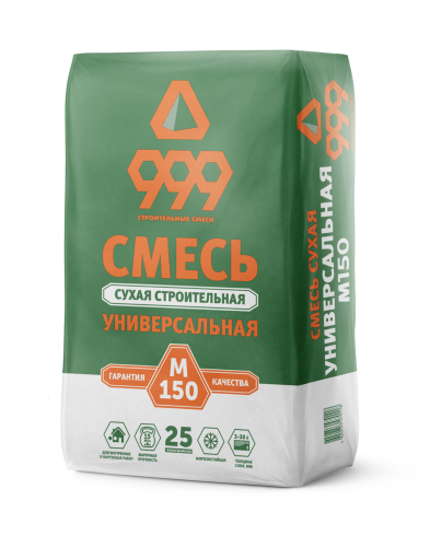 Смесь сухая кладочная М-150 СМ999, 25кг