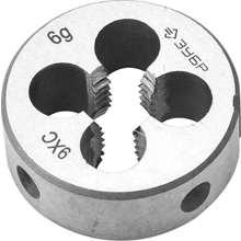 Плашка 10*1,0 круглая, для метрической резьбы ЗУБР Мастер