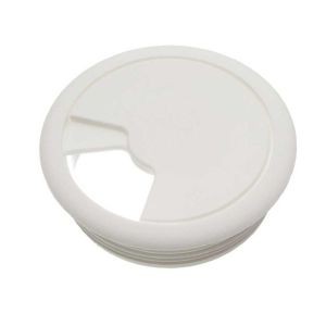 Розетка комп. стола белая