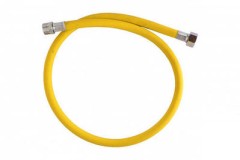 Шланг газовый ПВХ 1,0м 1/2&quot; г/г, желтый