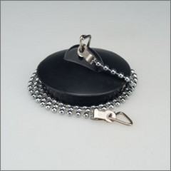 Пробка для ванной резина с цеп.