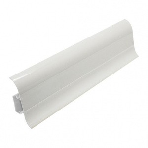 Плинтус ПВХ 1 Белый с каб.кан.с рез.краем