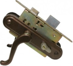 Замок врезной ЗВ4-3.02 медь