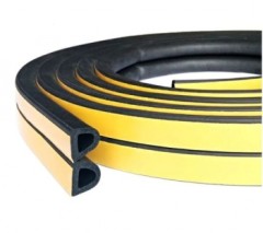 Уплотнитель для дверей черный 21*15 (04-14-54)