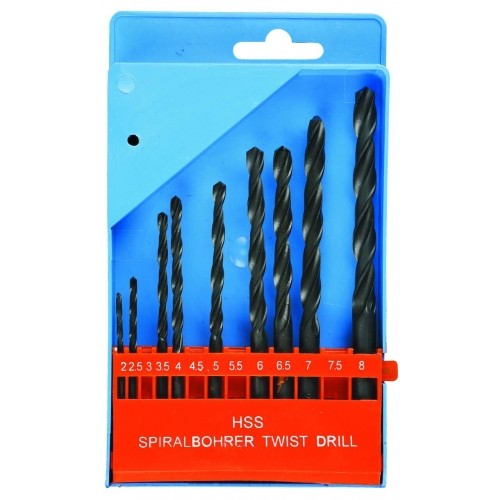 Набор сверл по мет. 10 шт URAGAN "Bagira"