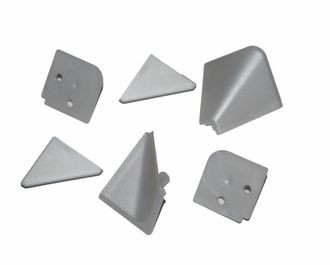 Заглушки к плинтус для столешницы серые