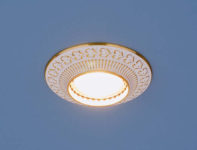 ТОЧЕЧНЫЙ СВЕТ - 4103 MR16 WH/GD белый/золото