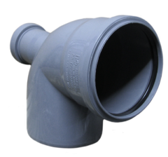 Колено 110 с отводом 50 угол 90 фронт (выход в тыл)