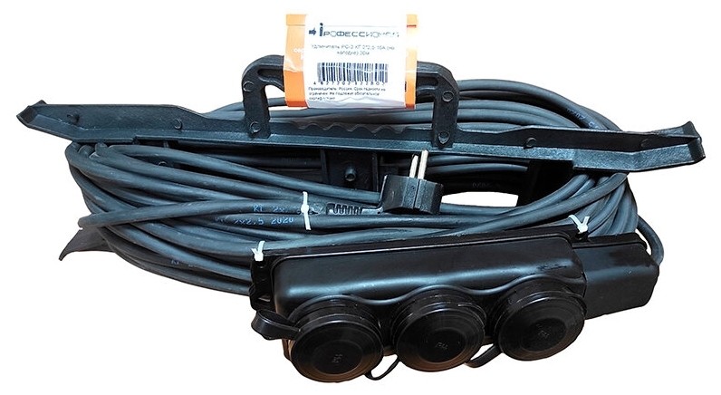 Удлинитель на рамке 3х10м РС-3 КГ 2*2,5 16А