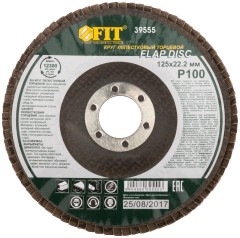 Круг лепест. 125мм Р100 торцевой FIT 39915