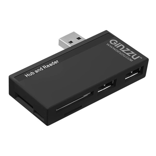 Картридер GINZZU GR-562UB TYPE C SD/MICROSD & USB3.0/2.0 HUB