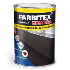 Мастика битумная гидроизоляционная Farbitex 4,0кг.