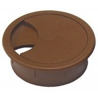 Розетка комп. стола корич.