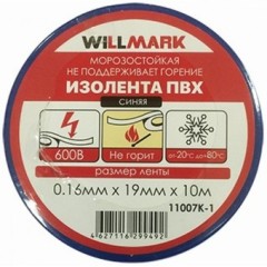 Изоляционная лента ПВХ 19мм 10м WILLMARK